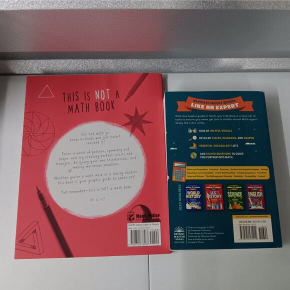 Middle School Math Books Fun Math Bundle of two Books - Picture 2 of 8